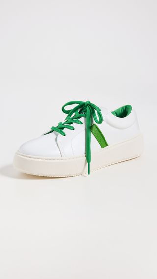 Sporty Mix Cupsole Sneakers Contrast Stitch