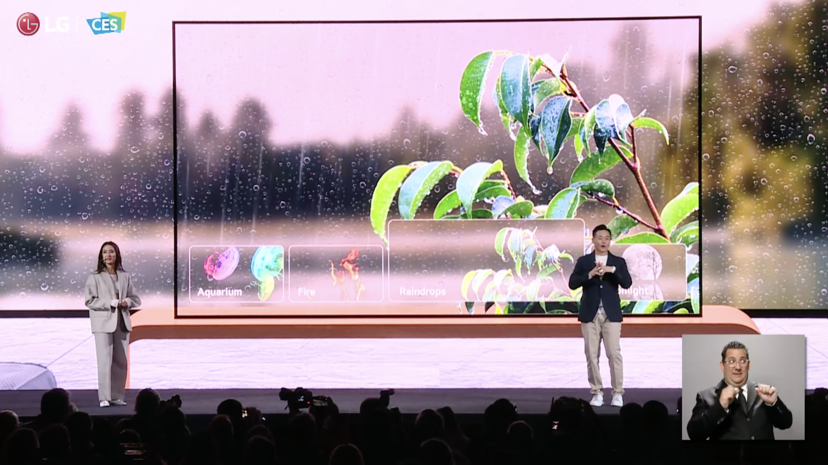 An image from LG's CES 2023 keynote