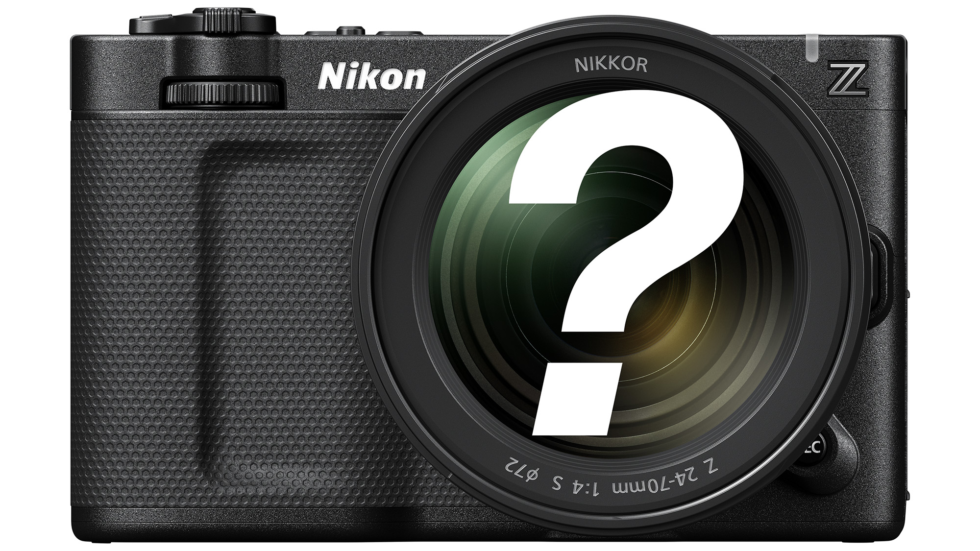 Nikon ZR product image with question mark over the lens 