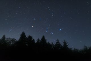 M42 can be seen on Dec. 25, 2024, close to Orion's Belt.