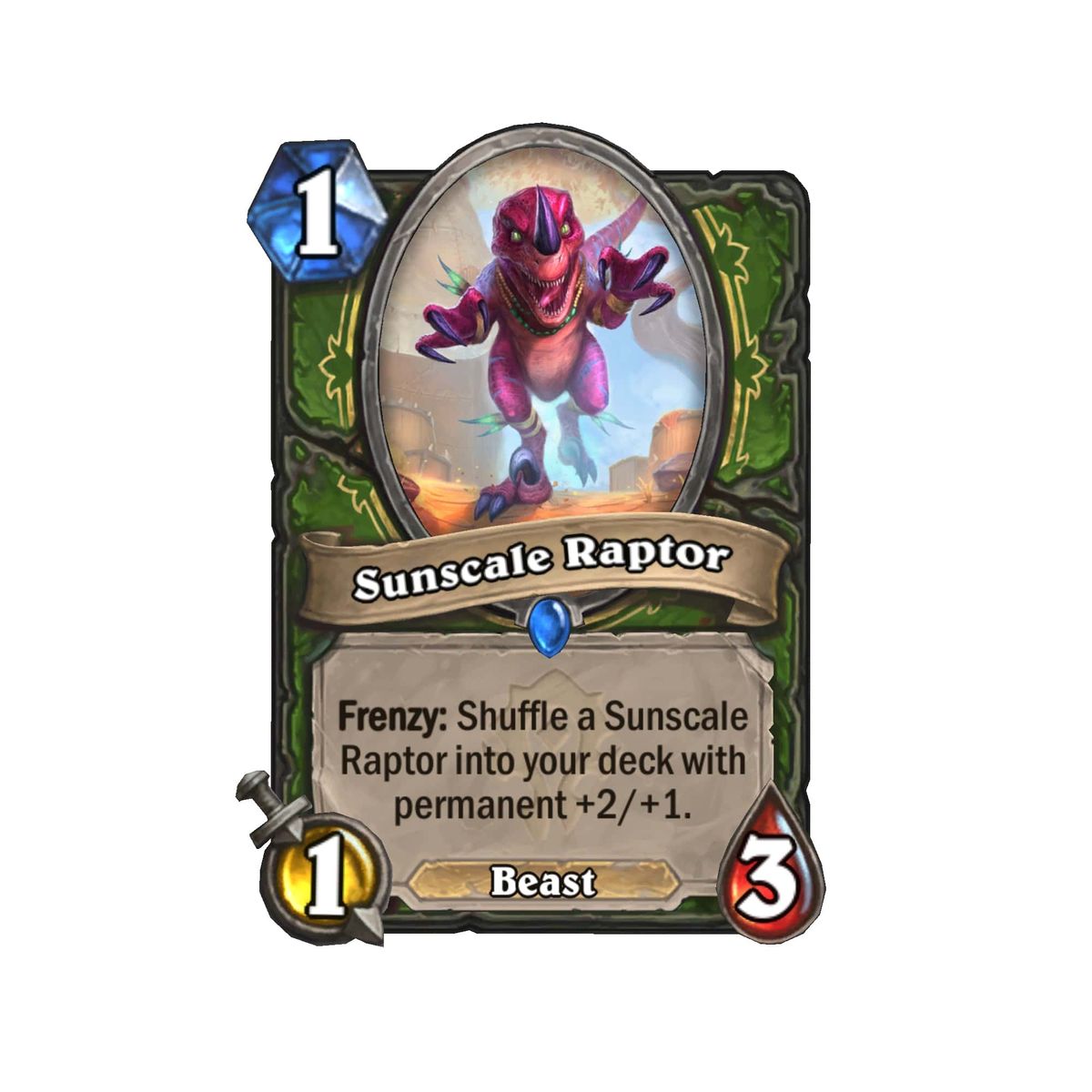 A card from Hearthstone's Forged in the Barrens set