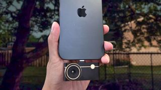 Thermal Master P3 connected to iPhone.