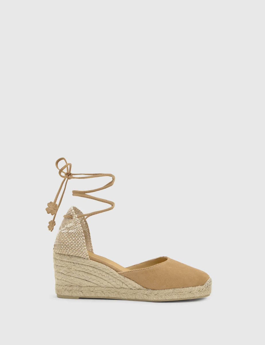 Beige Castaner Carina Suede Espadrilles