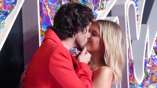 NEWARK, NEW JERSEY - SEPTEMBER 12: (L-R) Chase Stokes and Kelsea Ballerini attend the 2023 MTV Video Music Awards at Prudential Center on September 12, 2023 in Newark, New Jersey.