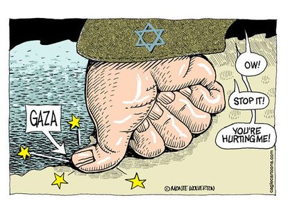 Political cartoon Gaza Israel War