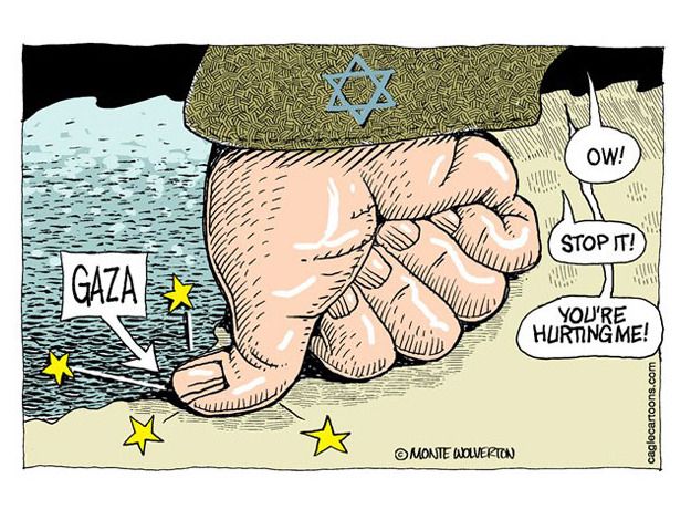 Political cartoon Gaza Israel War