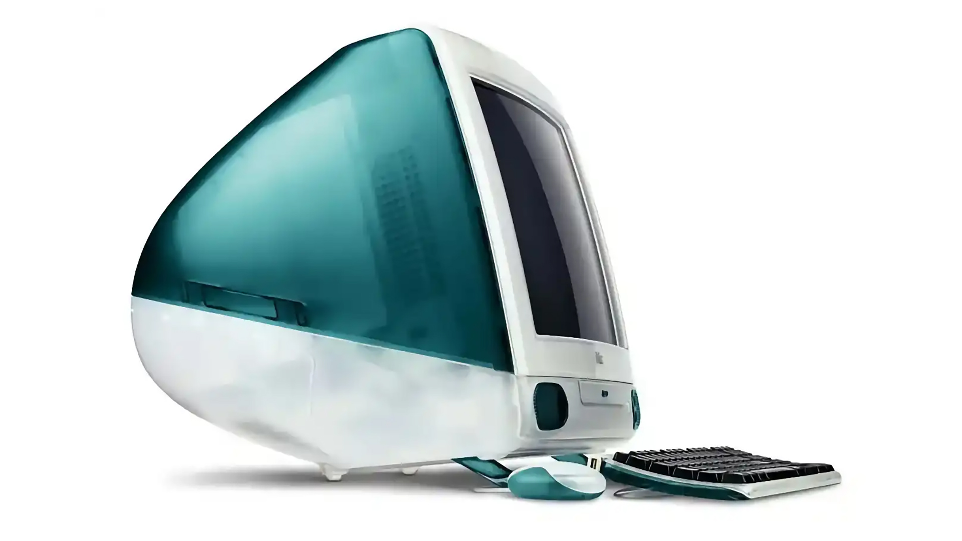 The original blue iMac.