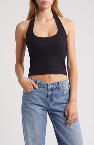 Noisy May Maya Rib Halter Top