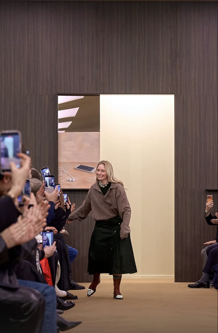 meryl rogge at her collection debut for marni