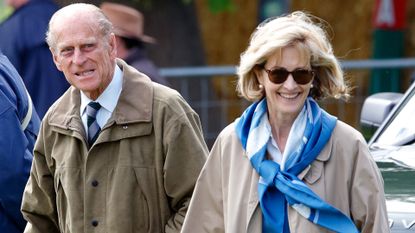 Prince Philip, Duke of Edinburgh and Penny Knatchbull, Lady Brabourne attend day 3 of the Royal Windsor Horse Show