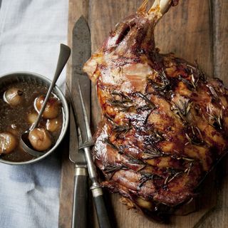 Balsamic Lamb with Red Wine and Rosemary