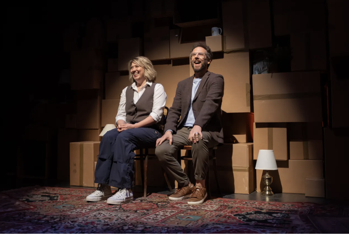 Naomi Snieckus and Matt Baram in Big Stuff, Baram and Snieckus at Citadel Theatre. Photo by Nanc Price.
