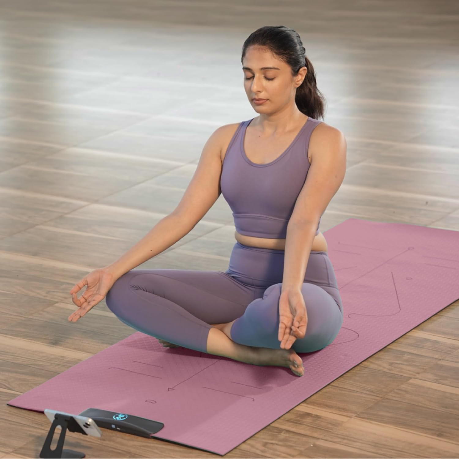 Yogifi Smart Mat Gen3 - Wine Red| Ai Powered Yoga Mats for Home Workout | Lightweight Yoga Mats of 6mm | Real Time Tracking Exercise Mats for Men &amp;amp; Women