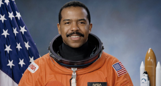 Official NASA photo of former astronaut Bernard Harris, the first African-American to perform a spacewalk.