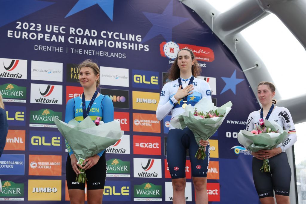 European Championships: Federica Venturelli wins junior women&#039;s time trial title