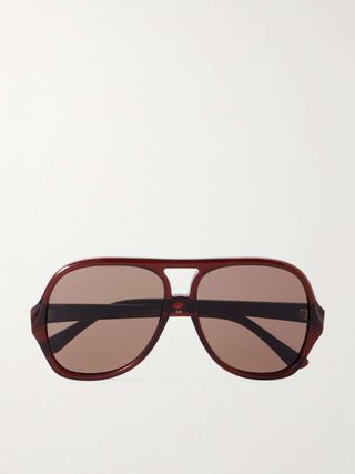 Salomé Aviator-Style Acetate Sunglasses