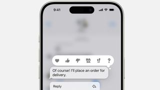 The Messages app on iPhone