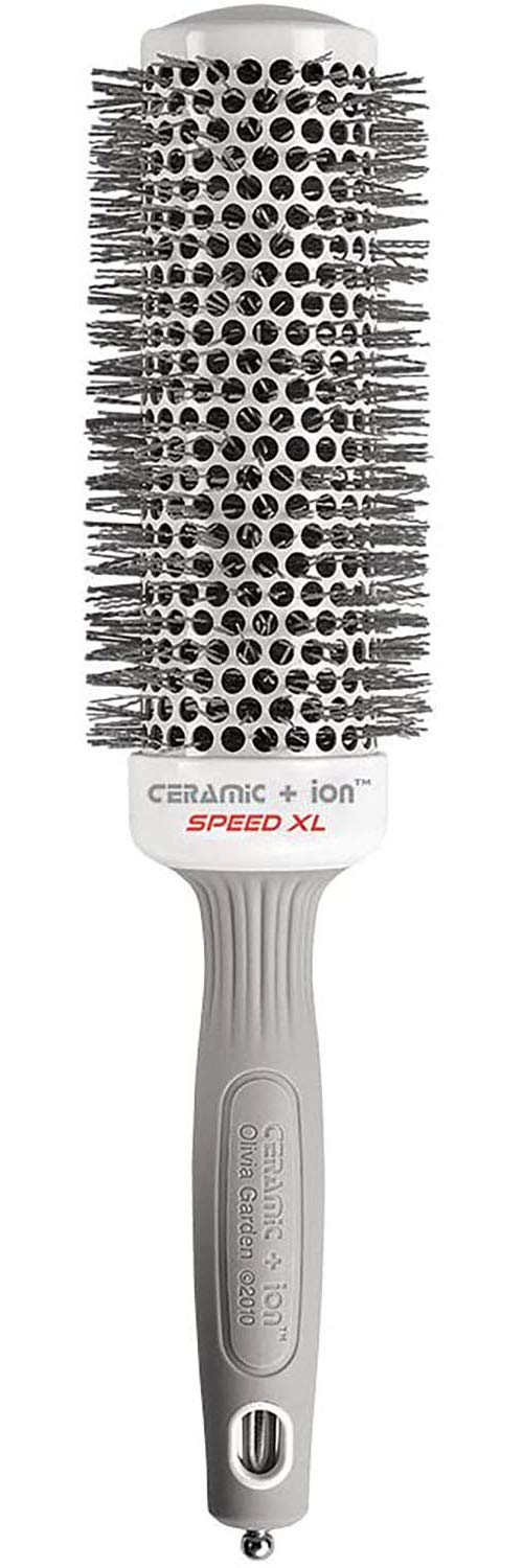Olivia Garden Ceramic + Ion Speed Xl - Extra-Long Round Thermal Hair Brush - Not Electrical - Professional Blowout Brush for Normal to Thick Hair - 1 3/4&quot;- Diameter Barrel - Cixl-45