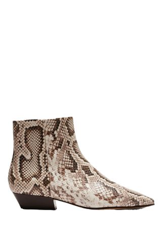 Banana Republic Italian Snake-Print Leather Ankle Boot