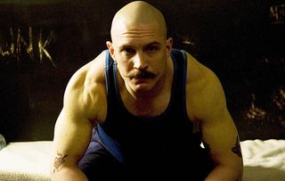 Muscle-bound: Tom bulked up to play Britain's most violent man, Charles Bronson, in 2008 film Bronson