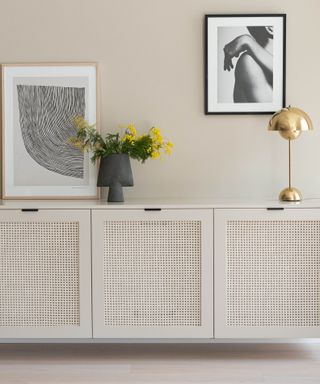 This IKEA BESTA is now a statement piece with cane details | Livingetc