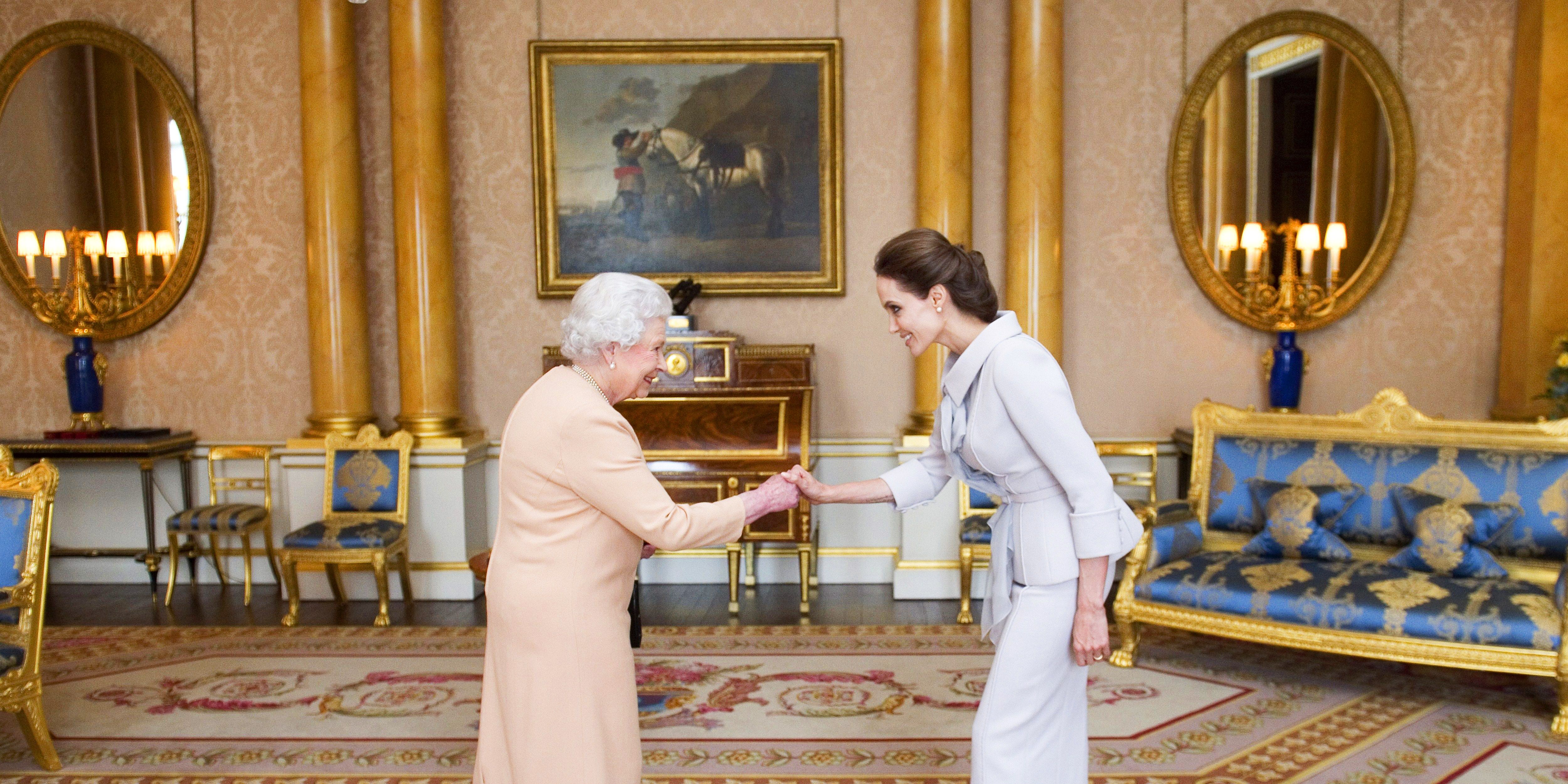 Celebrities Meeting Queen Elizabeth Photos | Celebrities and