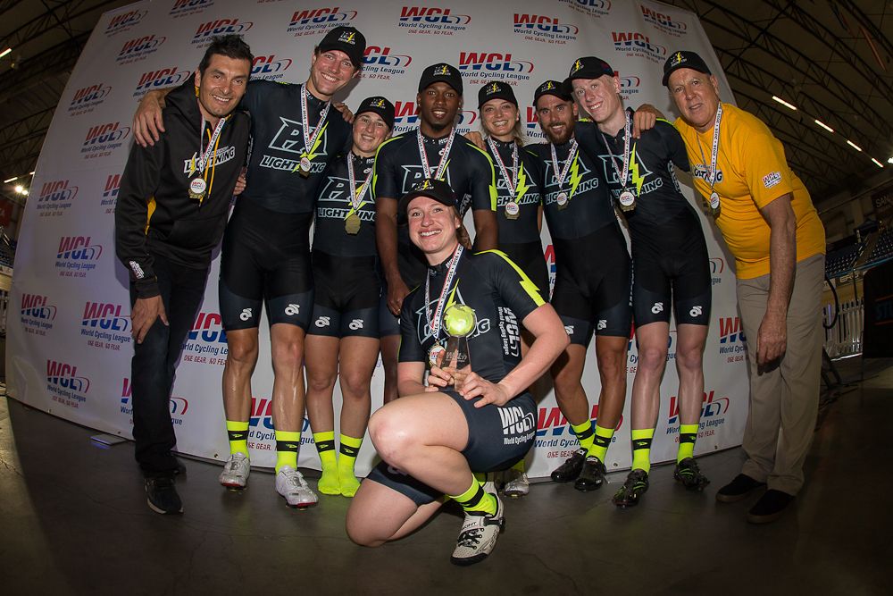 The Pennsylvania Lightning after winning Friday night's debut session