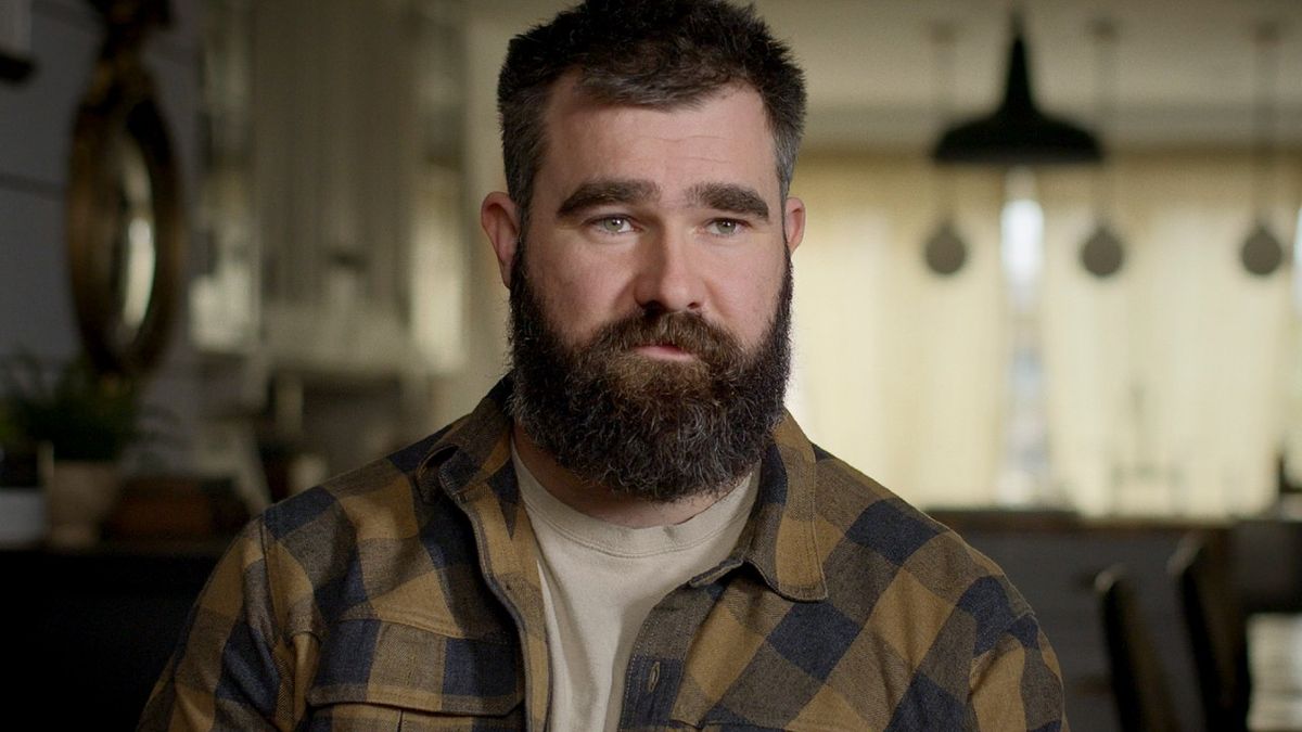 Jason Kelce in the documentary Kelce.