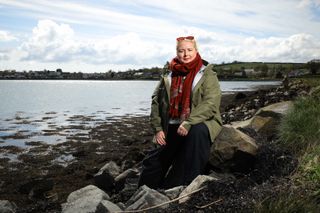 Derry Girls star Siobhán McSweeney enjoying a quiet moment while Exploring Northern Ireland.