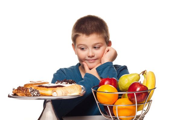 child choosing snack