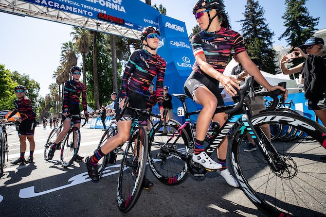 Canyon-SRAM are ready to go ahead of stage 3 of the 2018 Amgen Women's Race