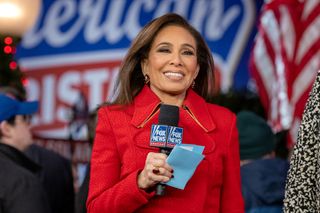 Jeanine Pirro attends the new All-American Christmas Tree lighting outside News Corporation at Fox Square on December 9, 2021 in New York City.