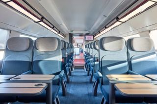 The second class carriage on the TGV InOui