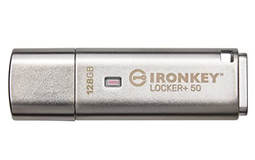 Kingston Ironkey Locker+ 50 128GB Encrypted USB Flash Drive