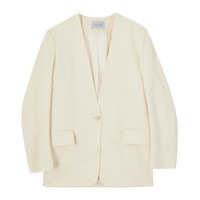 Hopsack Collarless Blazer, £220 | Jigsaw