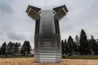 The ‘Smog Free Tower’ opening as part of its air-cleansing functionalities