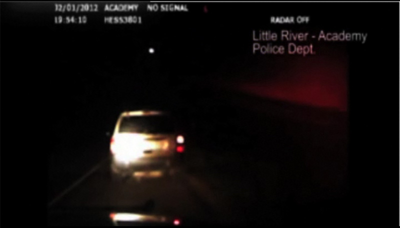 This fireball flying over Texas was captured by a Police car video camera on Feb. 1, 2012.