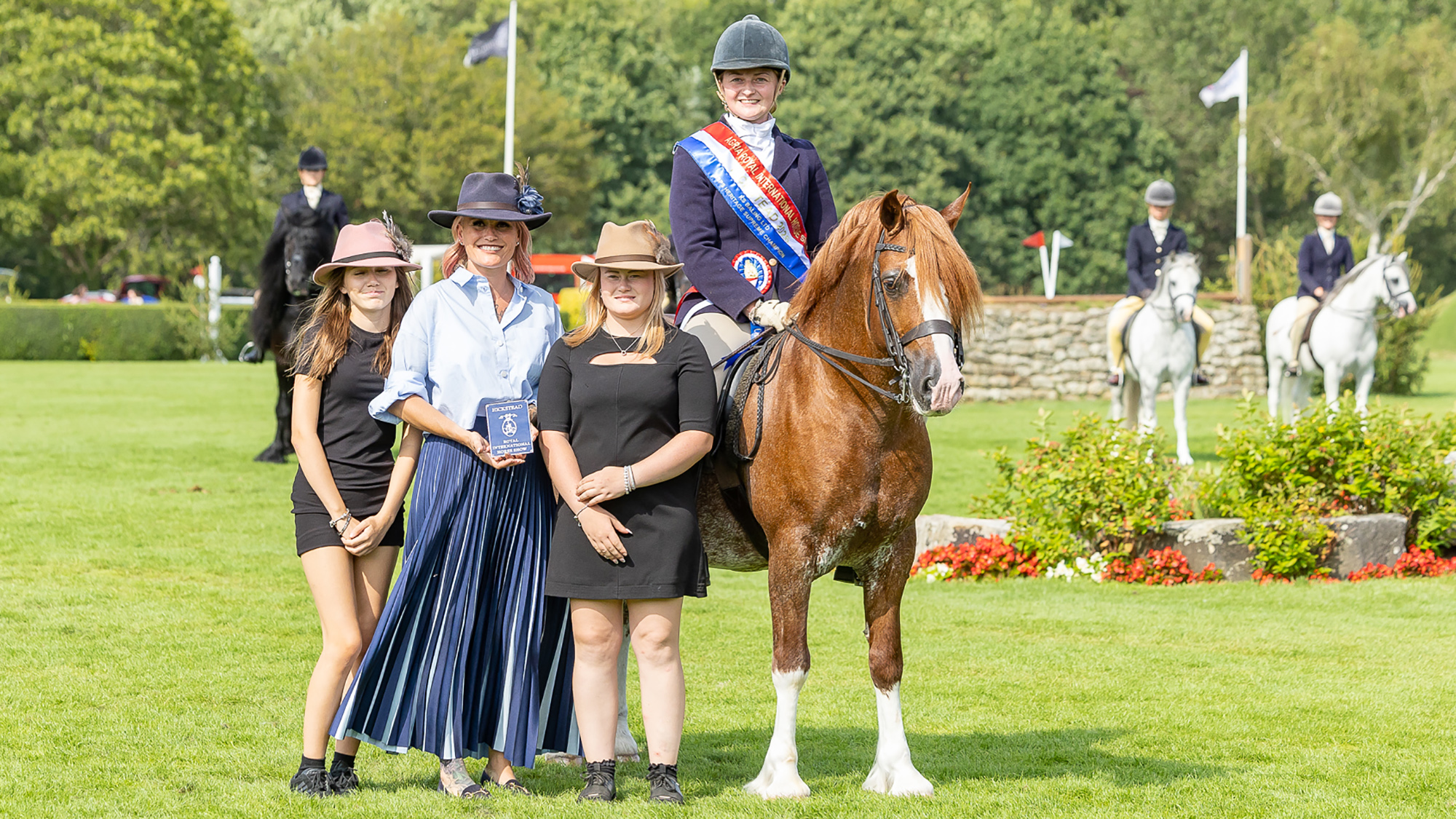 Robyn-Jayne Hadland and Garlance Flash Jac are KS Baling Ltd BSPS Heritage Mountain &amp; Moorland Supreme Ridden Champion at Agria Royal International Horse Show, Hickstead 23 July 2026