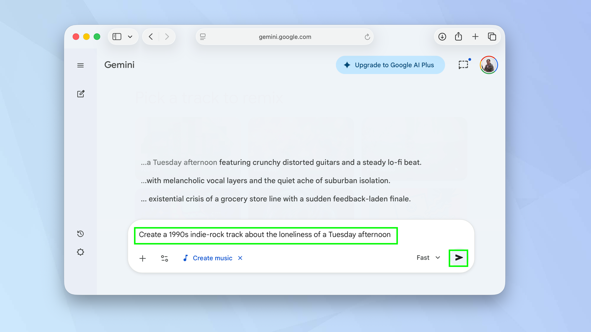 با استفاده از Gemini ملودی های کوتاه 30 ثانیه ای ایجاد کنید