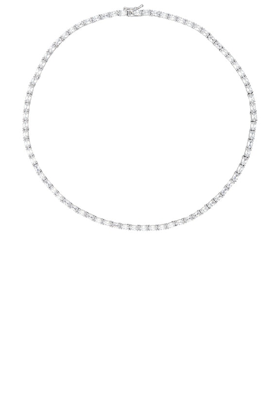 Oval Tennis Necklace