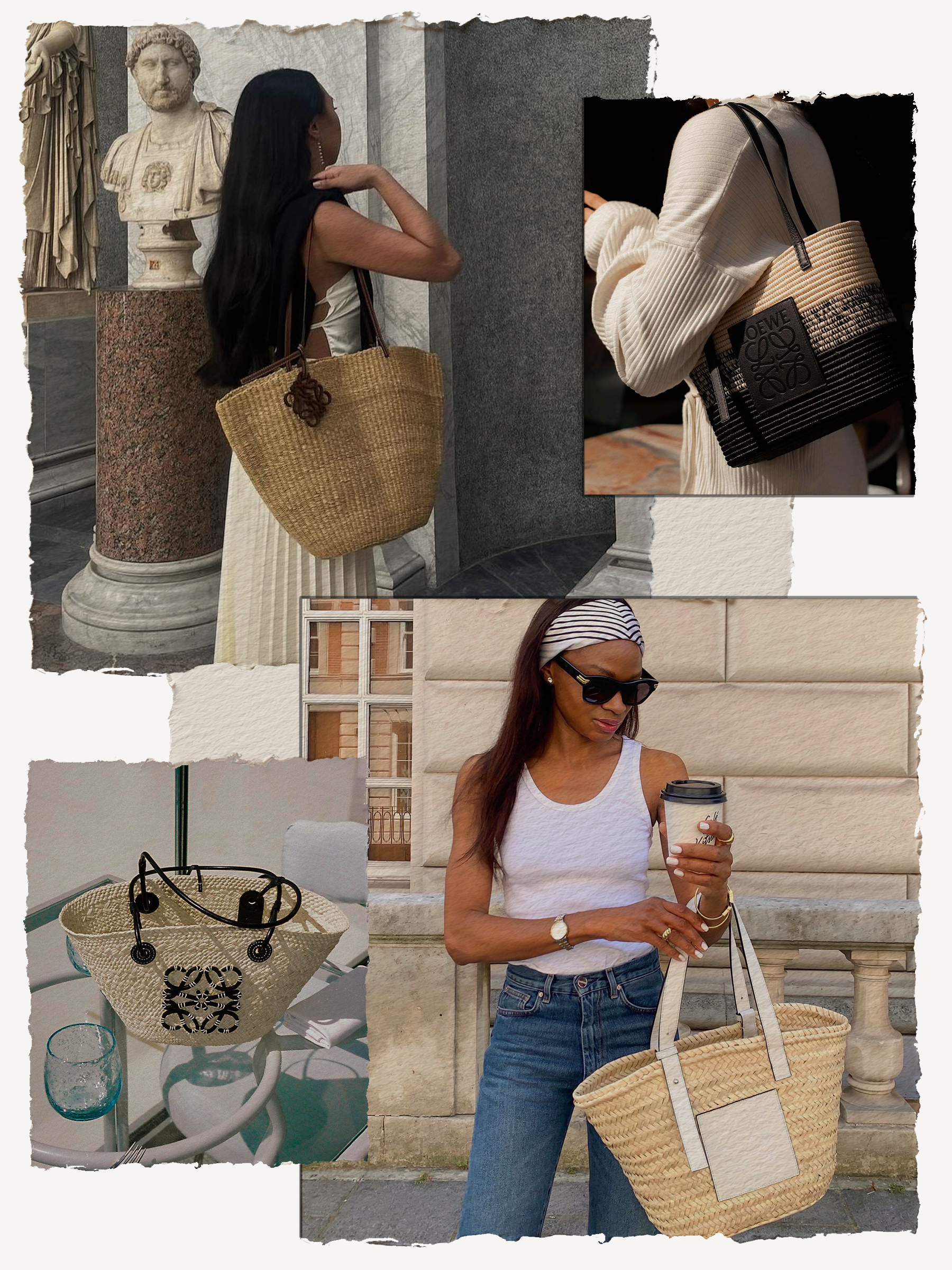 @leatngu, @_jessicaskye and @symphonyofsilk all wear different styles of Loewe basket bags