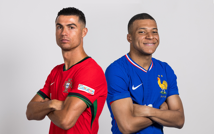 Cristiano Ronaldo and Kylian Mbappe