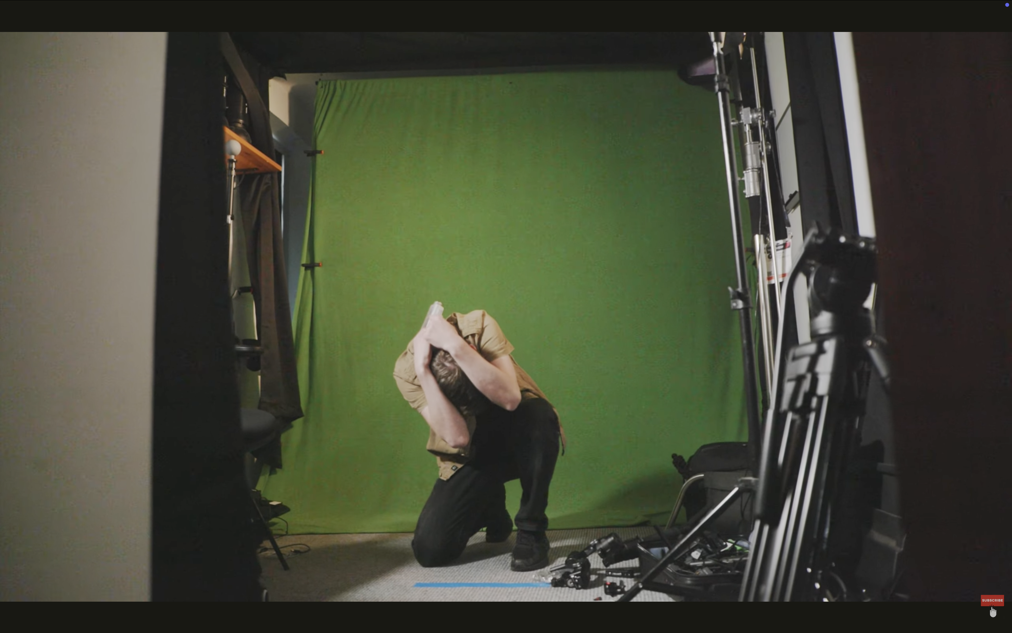 Behind the scenes on a home made horror film