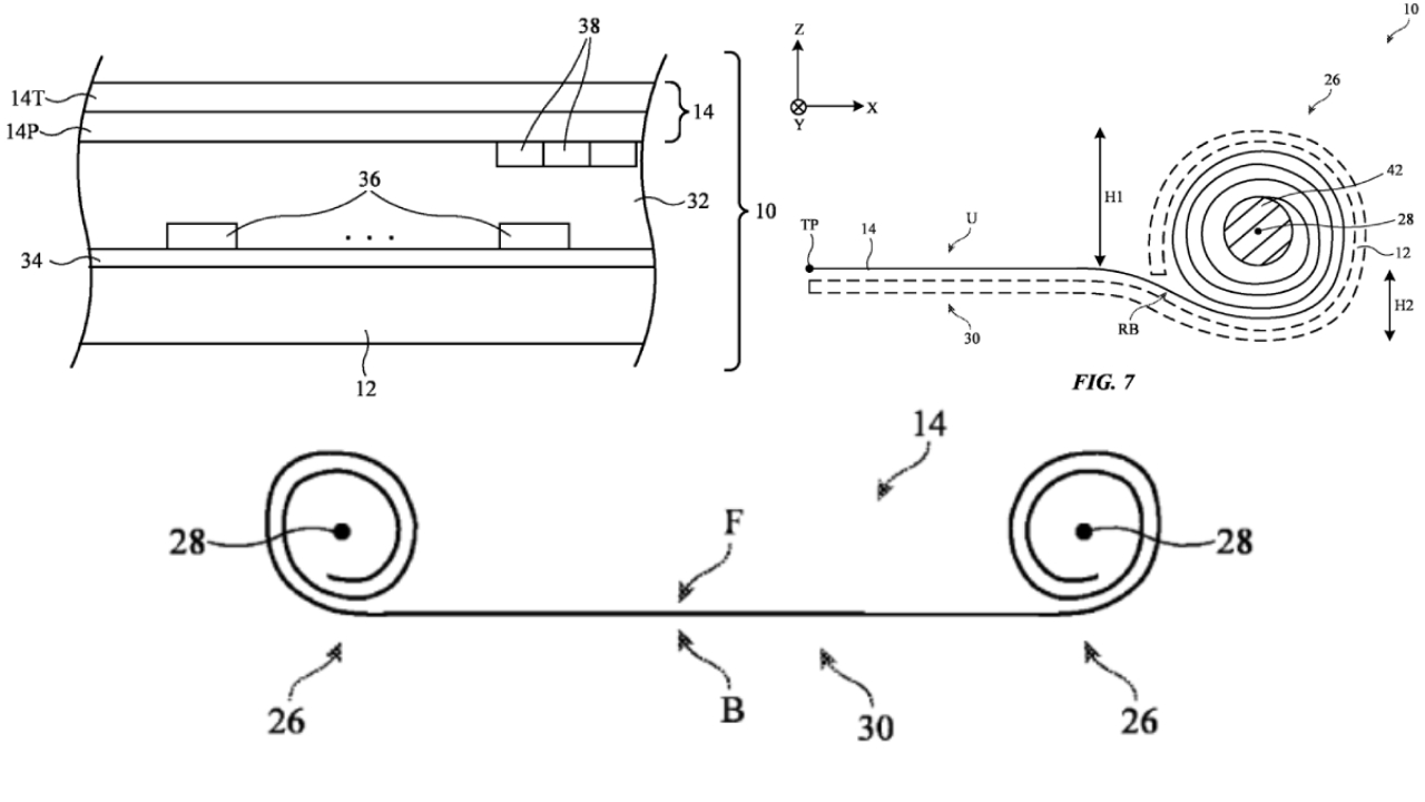 Apple rollable phone