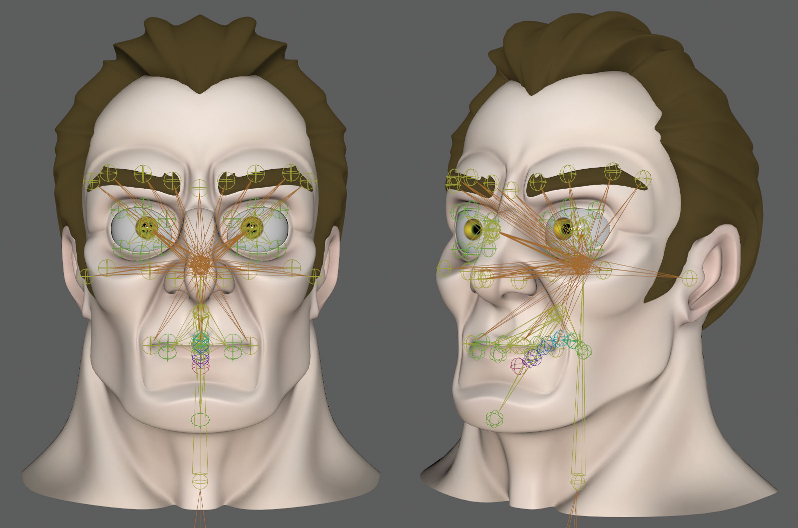 man's 3d head