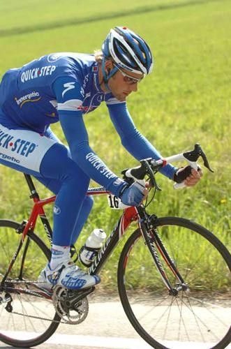 Tom Boonen thinking about the sprint on the Via Roma.