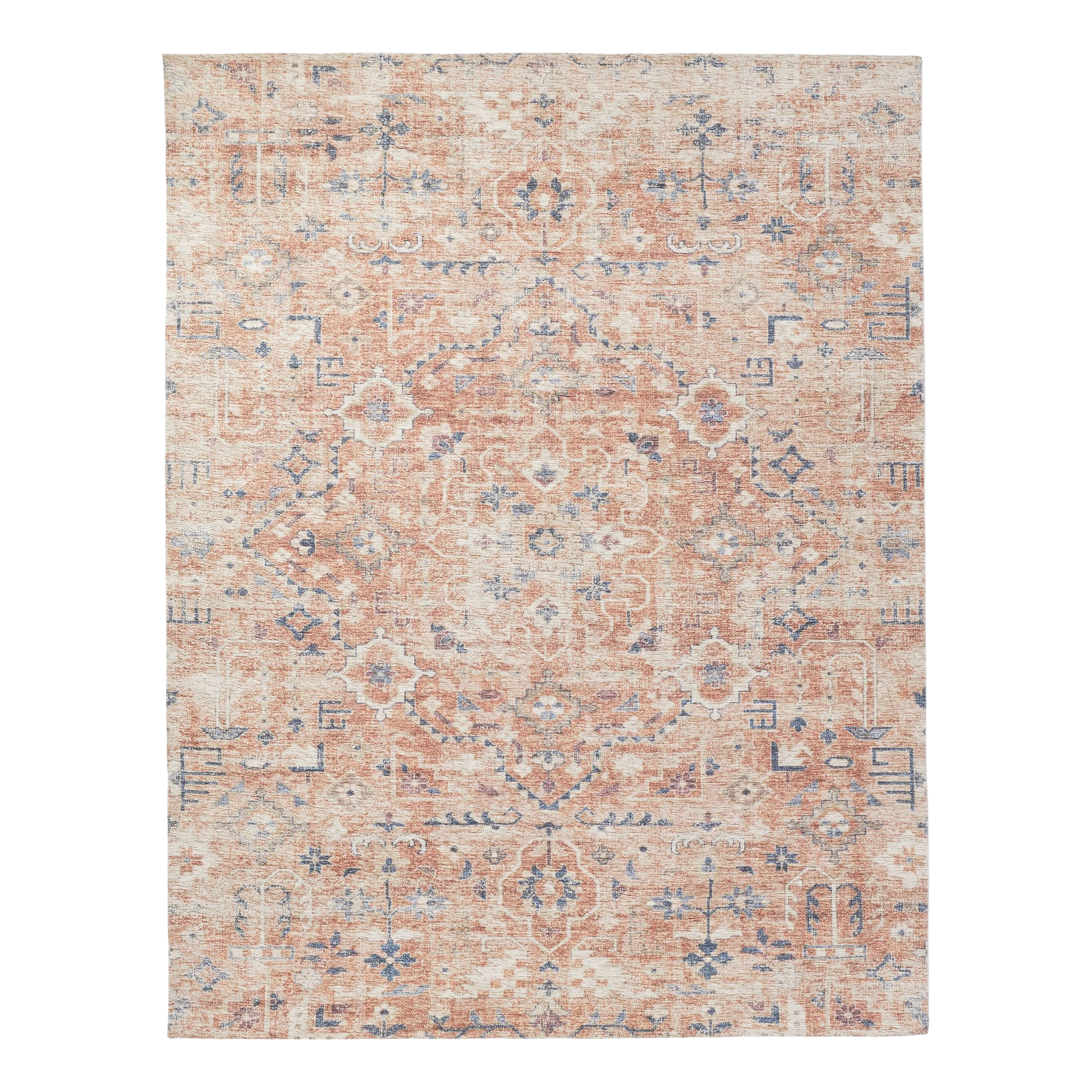a light colored Persian inspired rug