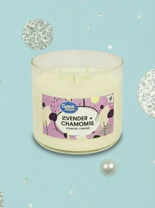 Lavender & Chamomile Scented Candle