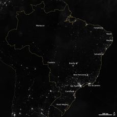 NASA's Earth Observatory captured this satellite image of Brazil.