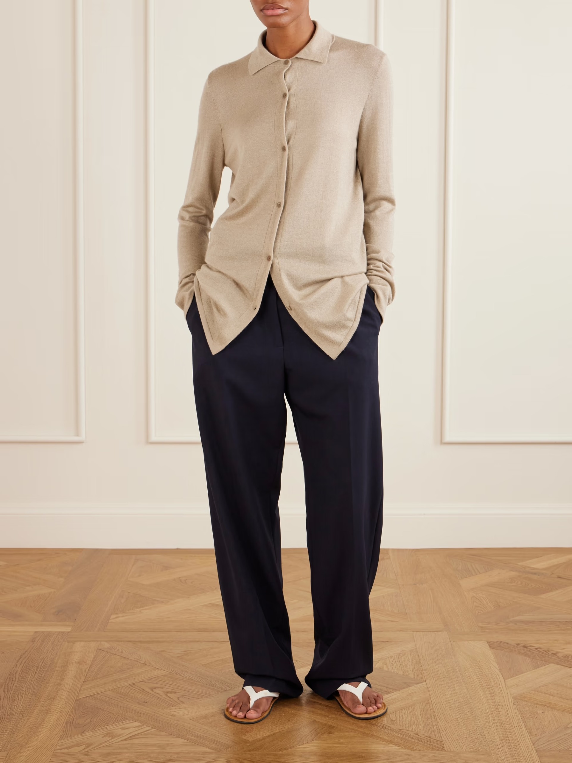 The Row cardigan.